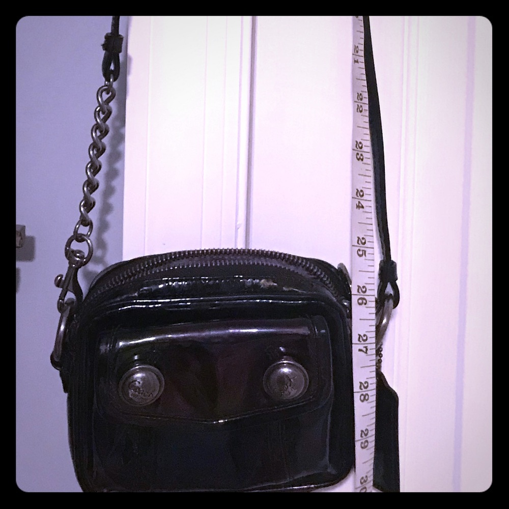 COACH! Metallic rainbowed oiled crossover RARE :)